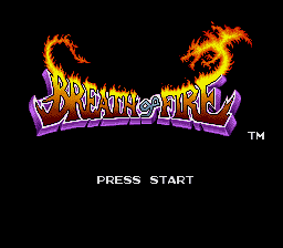 Breath of Fire Title Screen